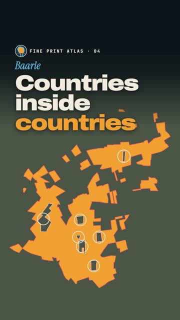Cover for Fine Print Atlas: Countries inside countries, a map of Baarle